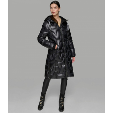  KARL LAGERFELD női fekete téli pehelydzseki M