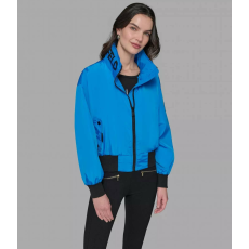  KARL LAGERFELD Női Kék Bomber Felső M-es Méretben