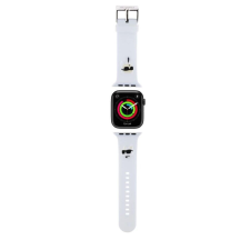 Karl Lagerfeld óraszíj fehér KLAWMSLKCNH Apple Watch 38mm / 40mm / 41mm okosóra kellék