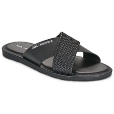 Karl Lagerfeld Papucsok KASTOR IV Kross Strap Sandal Fekete 40
