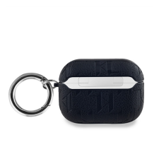 Karl Lagerfeld PU Embossed Karl Head Apple AirPods Pro tok, fekete fülhallgató, fejhallgató tok