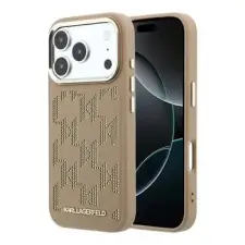 Karl Lagerfeld Pu Perforated Monogram MagSafe tok, iPhone 17 Pro Max tok és táska