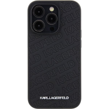 Karl Lagerfeld PU Quilted Pattern iPhone 15 Pro fekete tok tok és táska