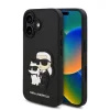 Karl Lagerfeld PU Saffiano Karl and Choupette iPhone 16 fekete tok