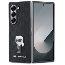 Karl Lagerfeld PU Saffiano Monogram Ikonik Samsung Z Fold6 tok, fekete tok és táska