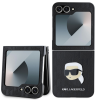 Karl Lagerfeld PU Saffiano Monogram Karl Head Samsung Z Flip6 tok, fekete