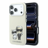 Karl Lagerfeld Pu Semi Wrap Smooth Sketch Bodies MagSafe tok, Apple iPhone 18 Pro - bézs