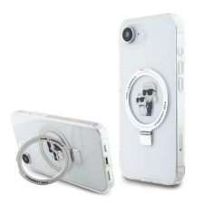 Karl Lagerfeld Ringstand Karl and Choupette MagSafe tok iPhone 16e készülékhez fehér (901370) tok és táska