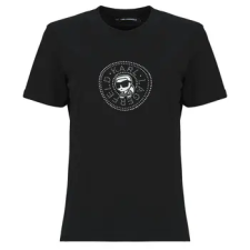 Karl Lagerfeld Rövid ujjú pólók IKON RS CIRCLE T-SHIRT Fekete EU L női póló
