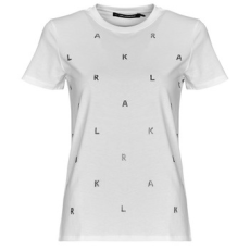 Karl Lagerfeld Rövid ujjú pólók RHINESTONE KARL  T-SHIRT Fehér EU M