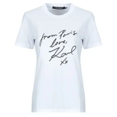Karl Lagerfeld Rövid ujjú pólók WITH LOVE T-SHIRT Fehér EU L