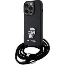 Karl Lagerfeld Saffiano Crossbody hátlaptok Apple iPhone 15 Pro fekete (KF001757) tok és táska
