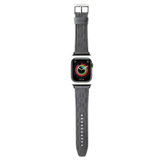 Karl Lagerfeld Saffiano Monogram szíj Apple Watch 42/44/45/49mm - ezüst okosóra kellék