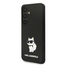 Karl Lagerfeld Samsung S24 Plus KARL LAGERFELD KLHCS24MSNCHBCK Liquid Silicone Hátlap - Fekete tok és táska
