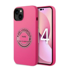 Karl Lagerfeld Silicone RSG Apple iPhone 14 Plus hátlap tok, rózsaszín tok és táska