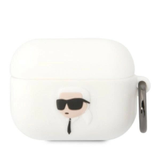 Karl Lagerfeld Szilikon Karl Head 3D Tok Airpods Pro White-Hoz fülhallgató, fejhallgató tok