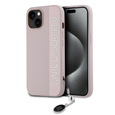 Karl Lagerfeld Telefontok iPhone 15 - Karl Lagerfeld - Rosegold strasszköves hátlap tok tok és táska