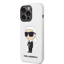 Karl Lagerfeld tok fehér (KLHCP14LSNIKBCH) Apple Iphone 14 Pro készülékhez tok és táska