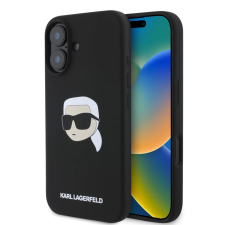 Karl Lagerfeld tok fekete KLHMP16SSKHPPLK Apple Iphone 16 készülékhez tok és táska
