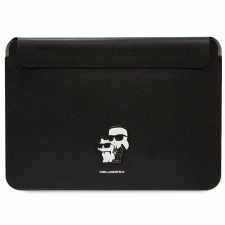 Karl Lagerfeld tok KLCS16SAKCPMK 16" fekete Saffiano Karl&Choupette tok és táska