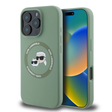 Karl Lagerfeld tok sötétzöld KLHMP16XSKCHTCA Apple Iphone 16 Pro Max készülékhez tok és táska