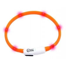 Karlie -Flamingo LED fény gallér narancssárga áramkör 20-75cm nyakörv, póráz, hám kutyáknak