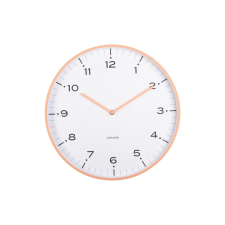 Karlsson 6011OR design falióra narancssárga,átmérő 40 cm, narancssárga falióra