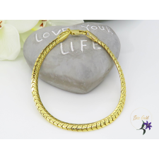  Karola gold filled kigyómintás karkötő-14K karkötő