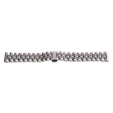  Karóra csat  pillangózárral, acél, ezüst színű, 16mm óraszíj