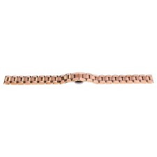  Karóra csat  pillangózárral, acél, rózsaarany színű, 12mm óraszíj