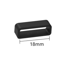  Karóra szíj bújtató, műanyag, fekete színű, 18 mm-es szíjhoz óraszíj