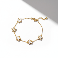 KÁRPÁTHY ékszer Abstract Flowers aranyozott karkötő karkötő