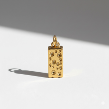 KÁRPÁTHY ékszer Cheese charm, aranyozott egyéb ékszer