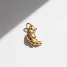 KÁRPÁTHY ékszer Croissant charm, aranyozott egyéb ékszer