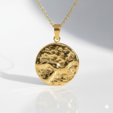 KÁRPÁTHY ékszer DIY Aranyló Textúra nyaklánc – aranyozott nyaklánc