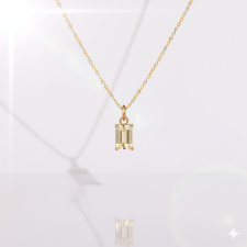 KÁRPÁTHY ékszer DIY Június kristály nyaklánc, aranyozott nyaklánc