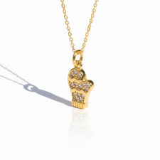 KÁRPÁTHY ékszer DIY Téli Kesztyű nyaklánc, aranyozott nyaklánc