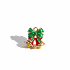 KÁRPÁTHY ékszer Karácsonyi csengő charm - aranyozott, zománcozott egyéb ékszer