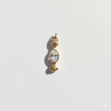 KÁRPÁTHY ékszer Kristály szaloncukor aranyozott charm egyéb ékszer