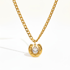 KÁRPÁTHY ékszer Patkó alakú nyaklánc, aranyozott nyaklánc