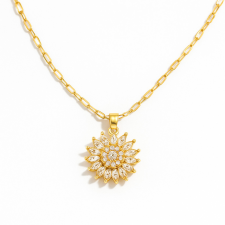KÁRPÁTHY ékszer SUNFLOWER aranyozott nyaklánc nyaklánc