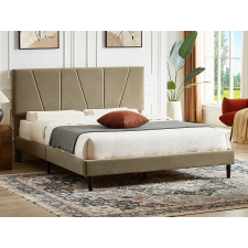  Kárpitozott ágy SAVANA VELVET 120x200 cm bézs ágy és ágykellék