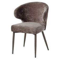  Kárpitozott design szék – Barna buklé, modern formavilág bútor
