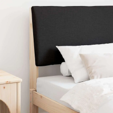  Kárpitozott fejtámla Fekete 90 cm Tömör fenyőfa ágy és ágykellék