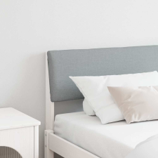  Kárpitozott fejtámla Világosszürke 180 cm Tömör fenyőfa ágy és ágykellék