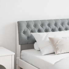  Kárpitozott fejtámla Világosszürke 180 cm Tömör fenyőfa ágy és ágykellék