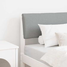  Kárpitozott fejtámla Világosszürke 80 cm Tömör fenyőfa ágy és ágykellék