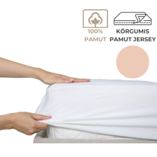 Kartaltex 90-100x200 pamut jersey körgumis lepedő - Halványrózsaszín lakástextília