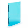 Karton Gyűrűskönyv A4, 4 gyűrűs 2cm gerinc áttetsző PP, P+P Lines kék (KARTON_52395)