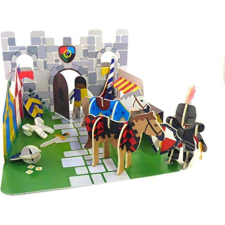  Karton lovagok - Playpress - Ötletes öko játék puzzle, kirakós